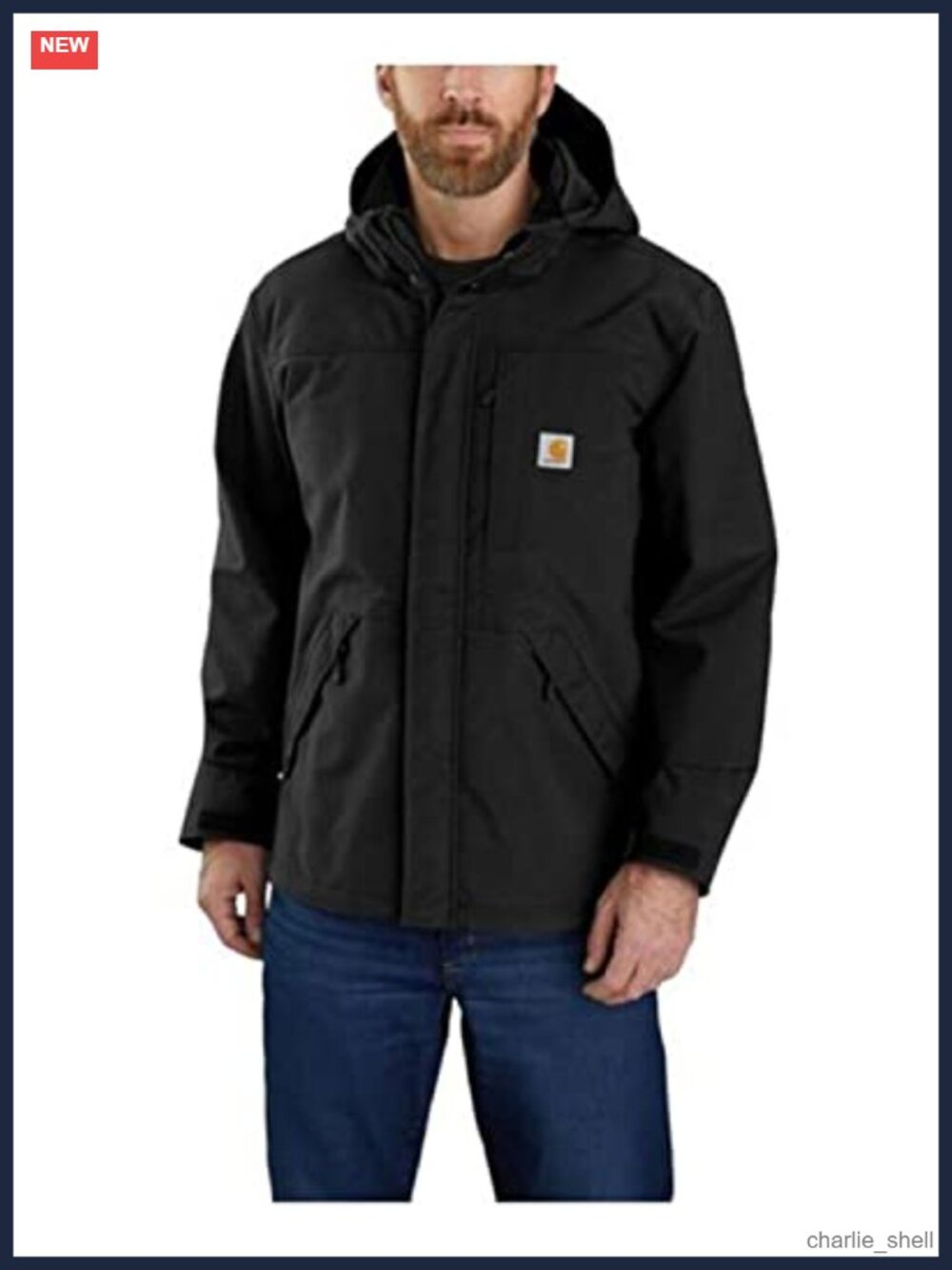 Men's Waterproof Breathable Work Jacket Wind Fighter Full Zip